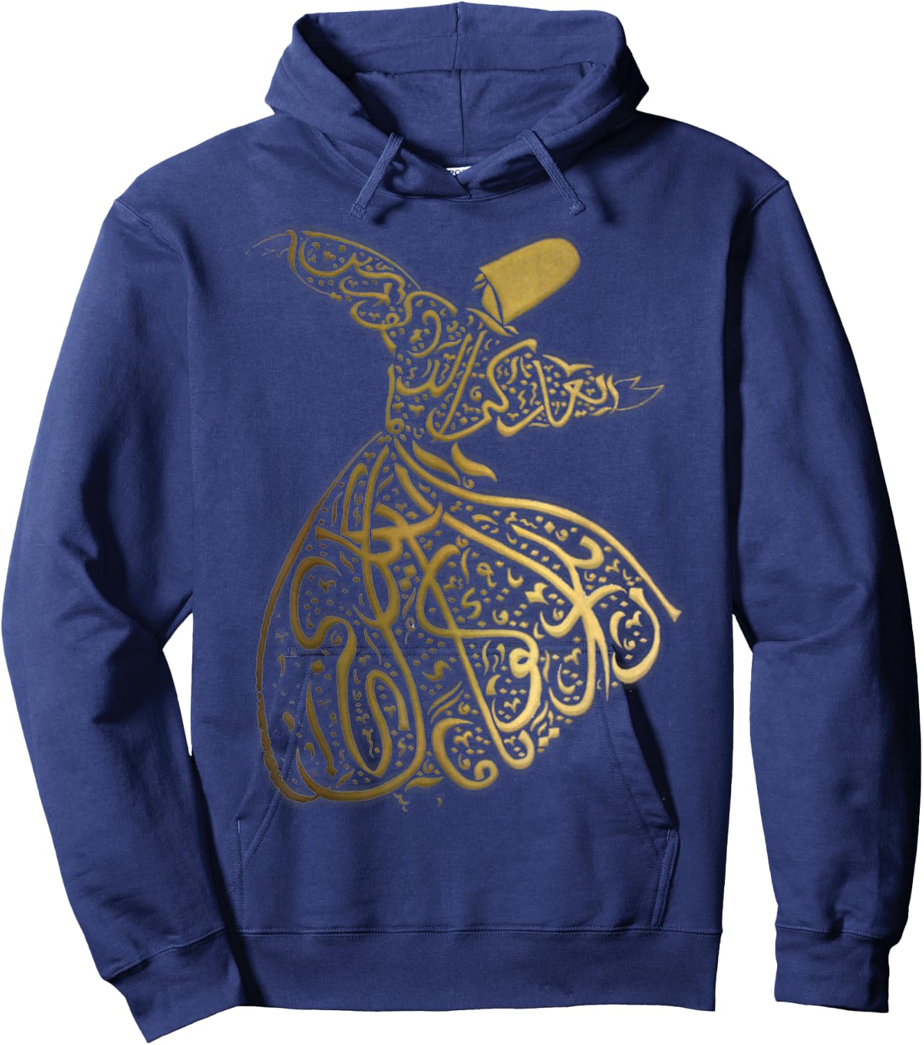 Arabic calligraphy whirling dervish sufi Hoodie - Hoodie | Navy