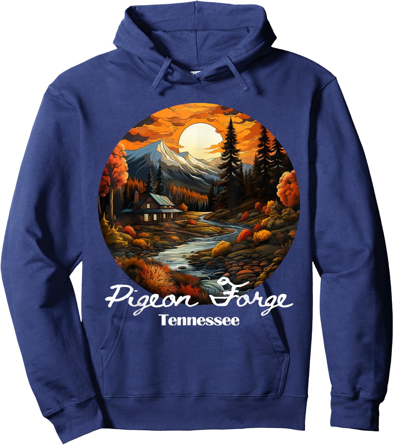 Pigeon Forge, TN, Souvenir Hoodie - Hoodie | Navy
