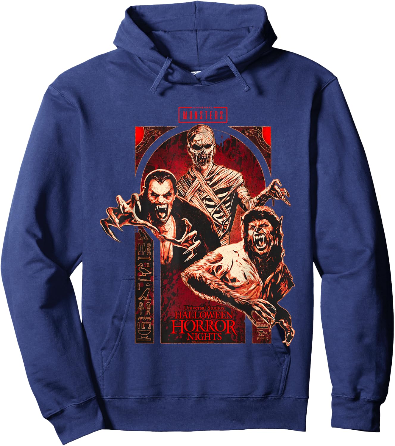 Halloween Horror Nights HHN Universal Monsters Hoodie - Hoodie | Navy
