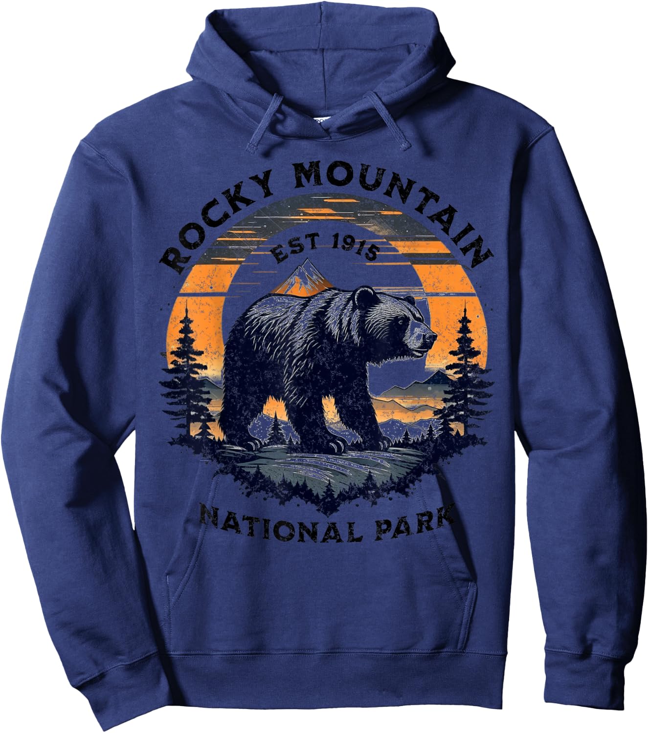 Rocky Mountain National Park Hoodie - Hoodie | Navy