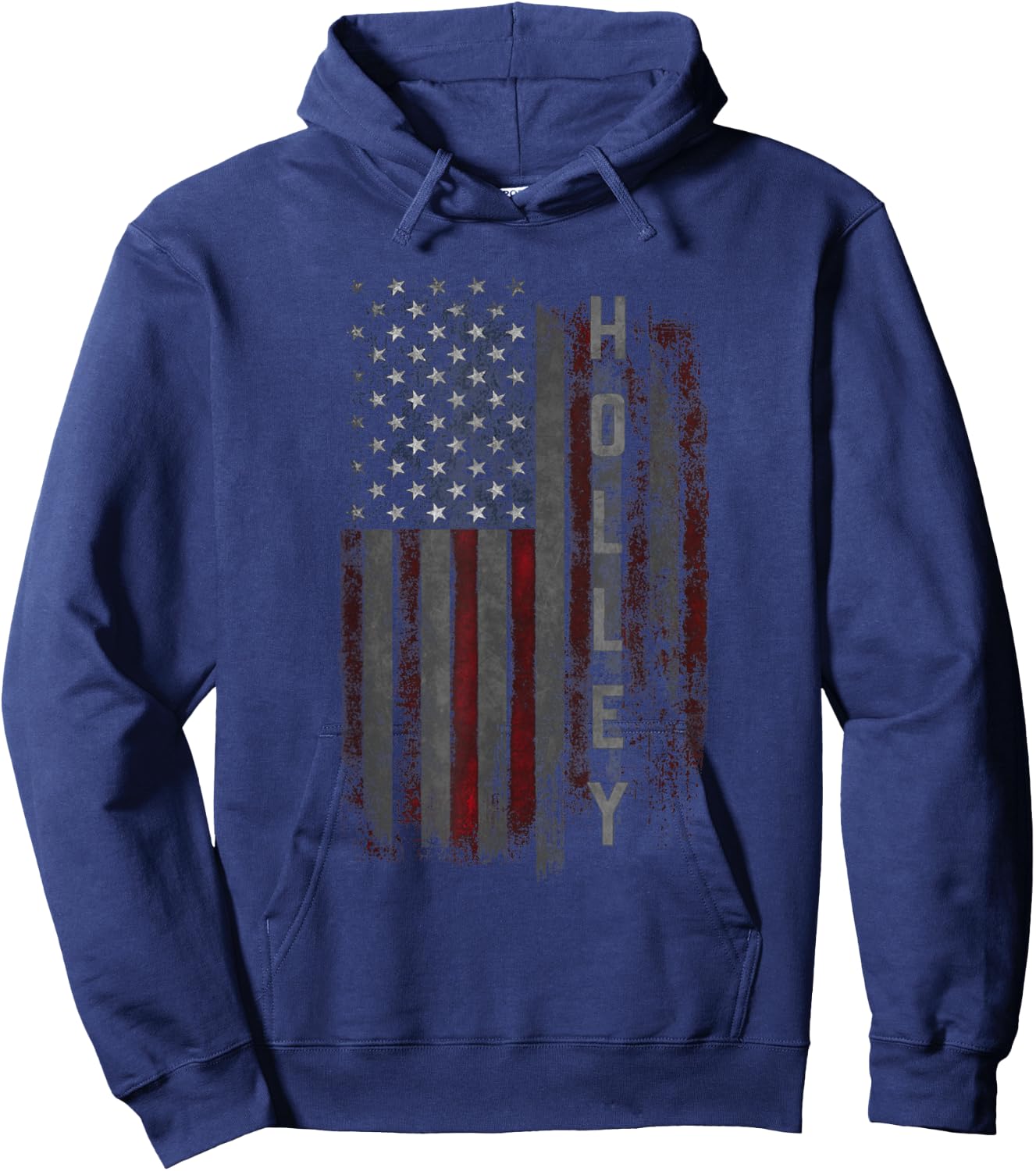Holley Family American Flag Men Hoodie - Hoodie | Navy