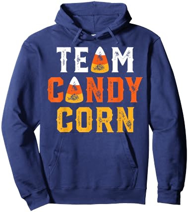 Funny Retro Team Candy Corn Halloween Hoodie - Hoodie | Navy