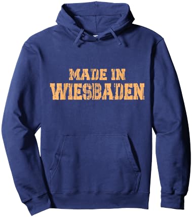 Born In Wiesaden, Retro City Wiesbaden Hoodie - Hoodie | Navy
