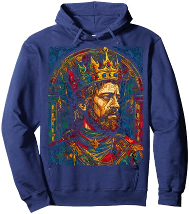 Arthurian Mythology King Arthur Hoodie - Hoodie | Navy