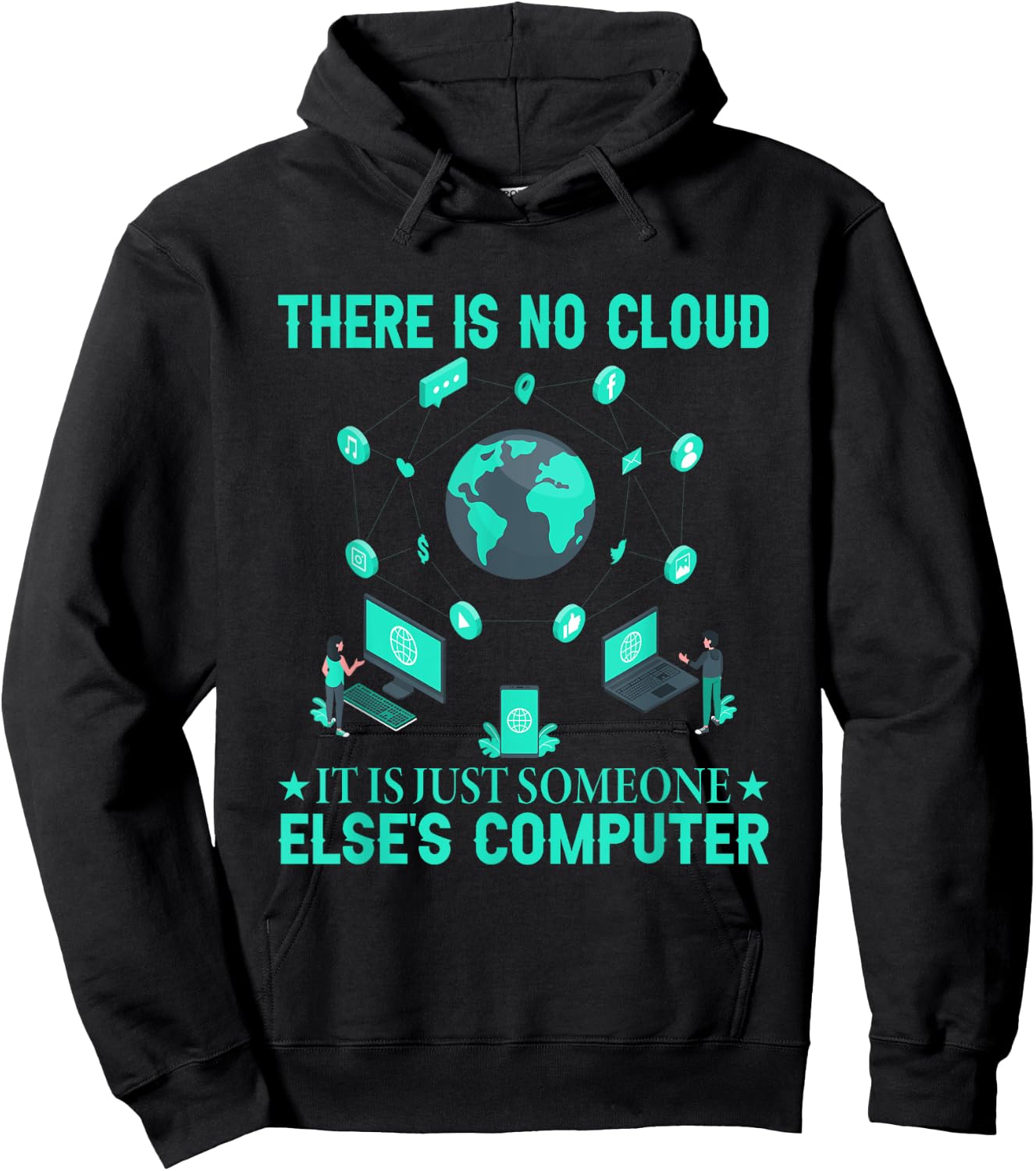 Network Technician Funny Sayings for VLAN Hoodie - Hoodie | Black