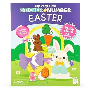 My Very First Sticker by Number Easter - Sticker Activity Book for Kids with Pull-Out Perforated Pages and 300+ Stickers
