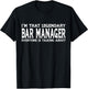 Bar Manager Job Title Employee Funny Worker Bar Manager