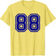 Number #88 Blue Varsity Number 88
