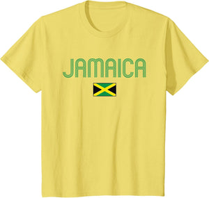 Jamaica Flag Jamaican Vintage Athletic Throwback Souvenir