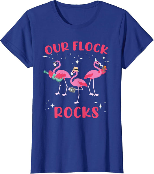 Our Flock Rocks Flamingo Matching Family Vacation Group