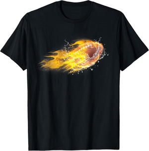 American Football Ice Flaming Fire Sports Lover Fireball