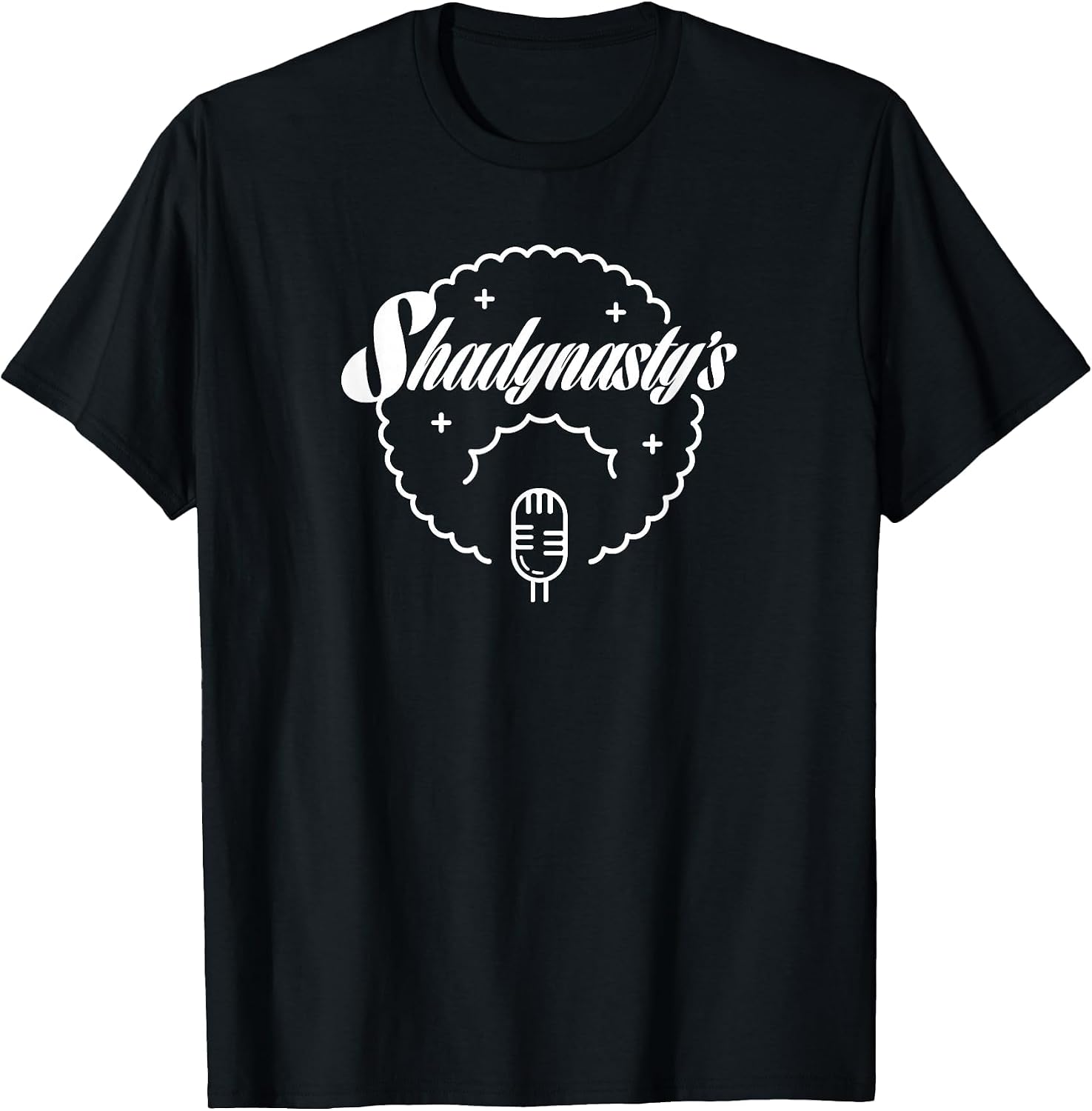 Shadynasty Jazz Club Sign, Afro Singer with Retro Microphone