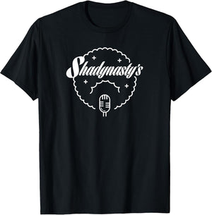 Shadynasty Jazz Club Sign, Afro Singer with Retro Microphone