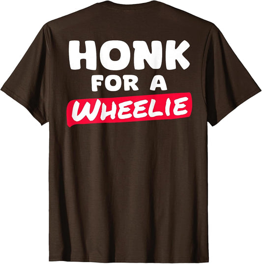 Motorcycle Stunt Design Honk for Wheelie Backprint