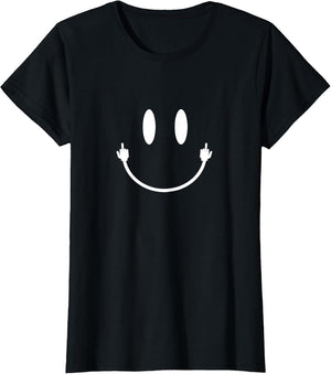 Smile Face Middle Finger Hand Funny Sarcasm Meme Smile Face