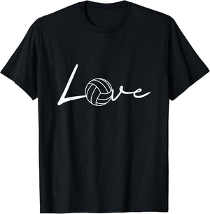 Love Volleyball Cute Cursive Script Sports Player Mom