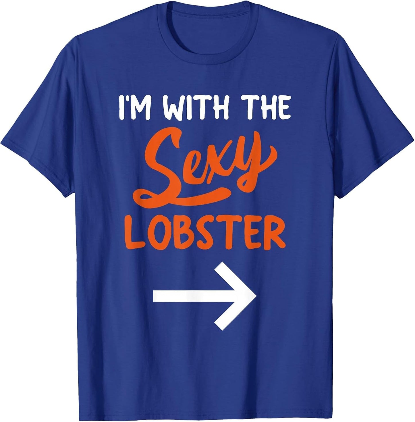 Lazy Halloween Costume for Couple I'm with The Sexy Lobster