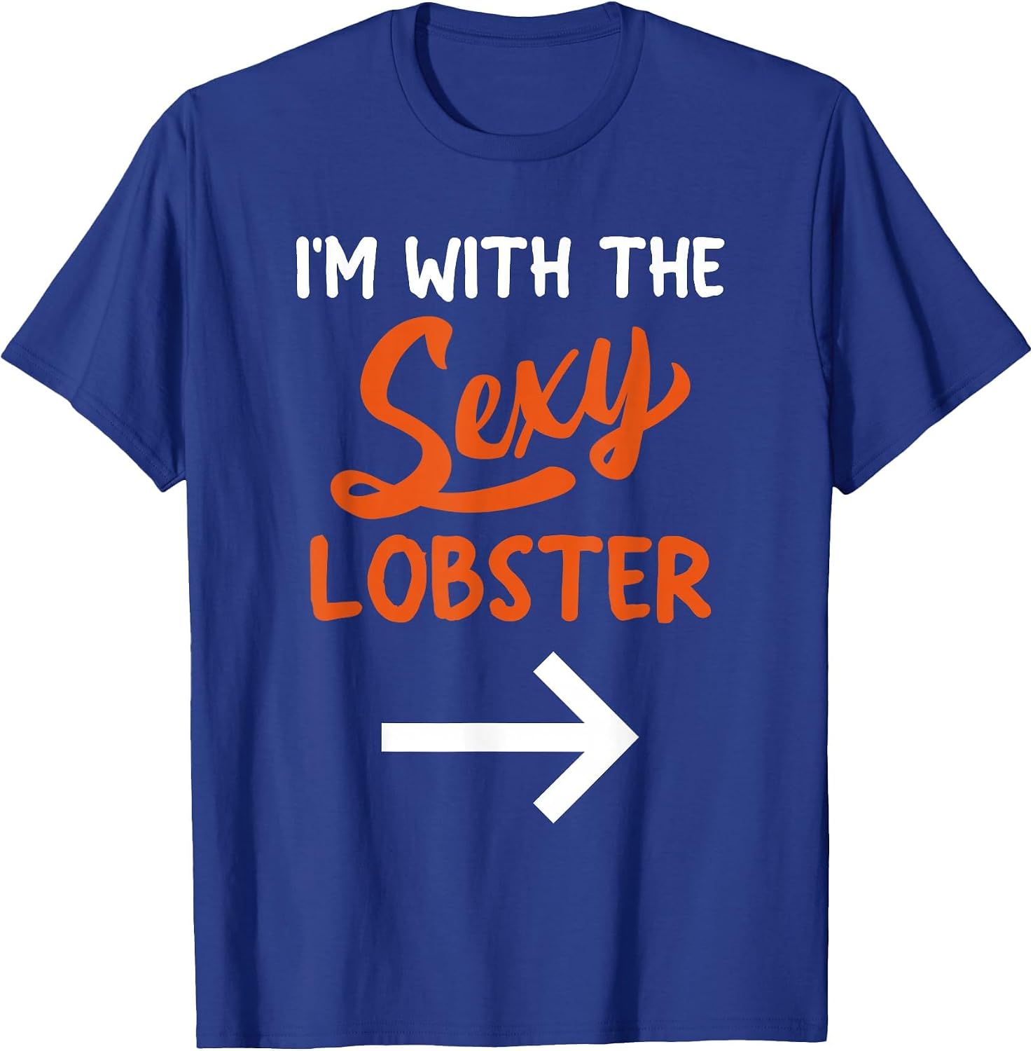 Lazy Halloween Costume for Couple I'm with The Sexy Lobster