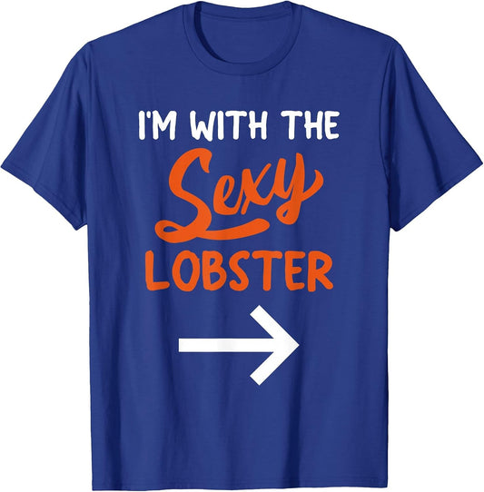 Lazy Halloween Costume for Couple I'm with The Sexy Lobster