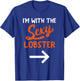 Lazy Halloween Costume for Couple I'm with The Sexy Lobster