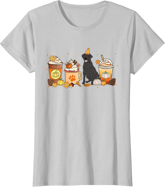 Labrador Retriever Coffee Pumpkin Spice Fall Thanksgiving