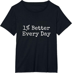 1% Percent Better Every Day Motivational Quote Inspirational