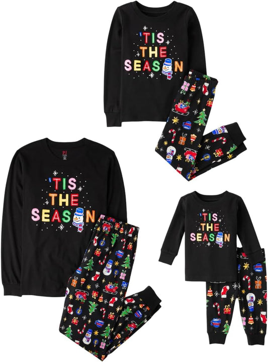 The Children's Place -baby Family Matching, Christmas and Holiday Pajama Sets, Cotton