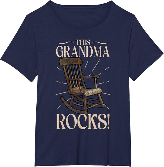 This Grandma Rocks Humorous Rocking Chair Mother's Day