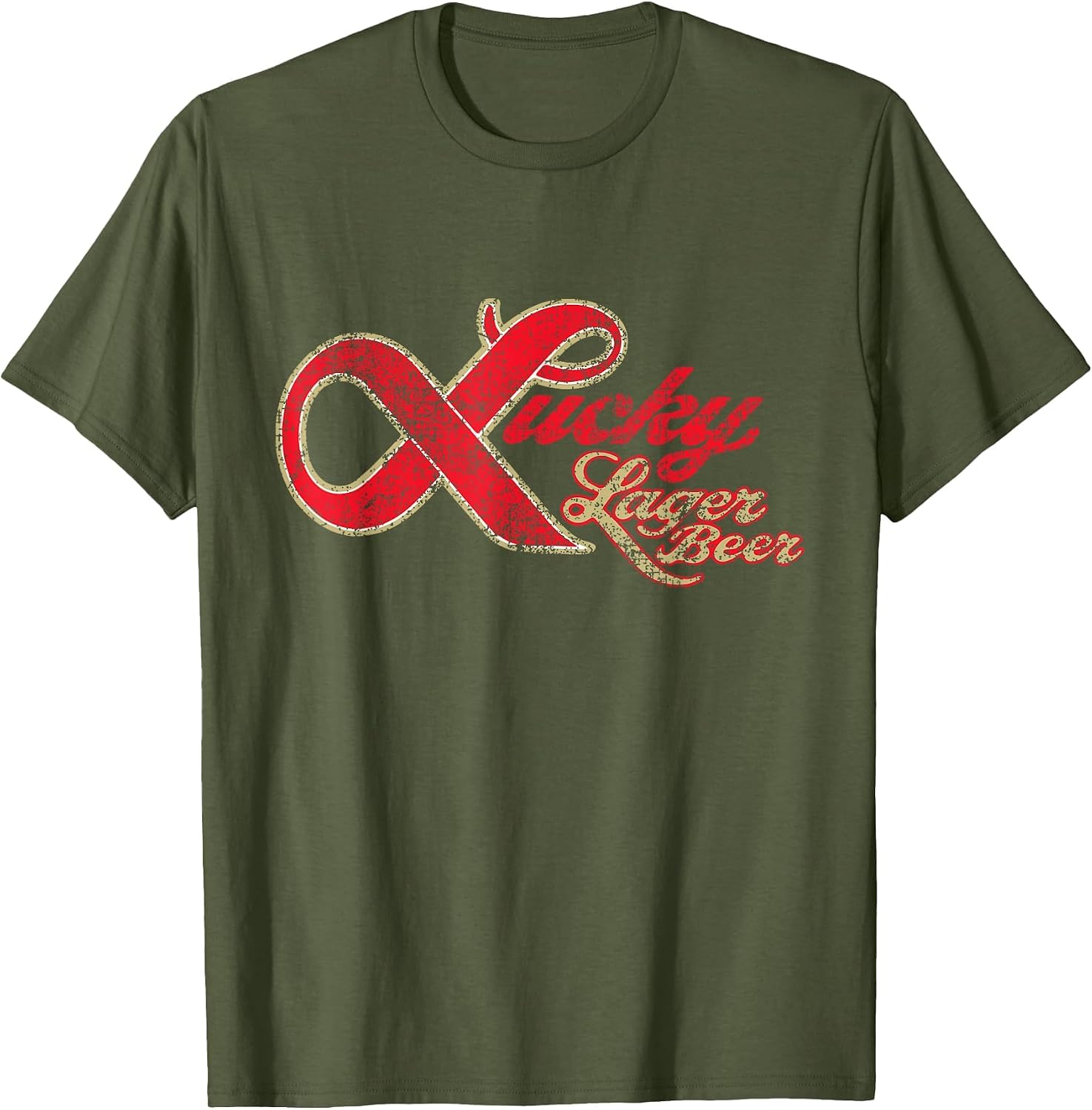 Lucky Lager Beer Vintage Style - Logo