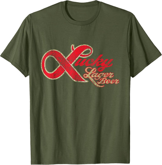 Lucky Lager Beer Vintage Style - Logo