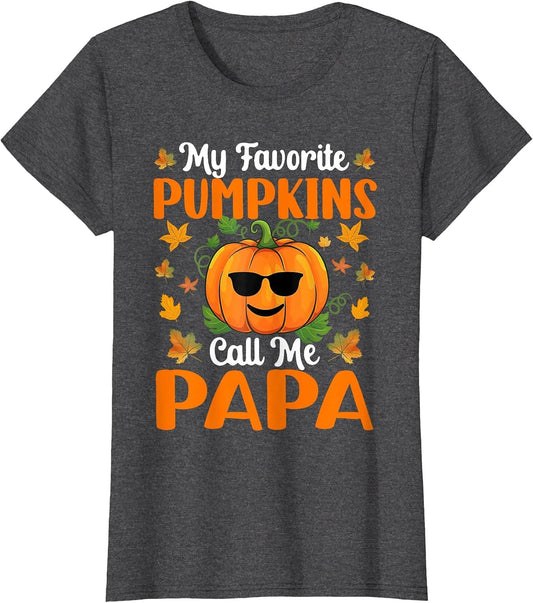 My Favorite Pumpkins Call Me Papa Funny Halloween