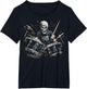 Skeleton Drummer Guy Rock and Roll Band Rock On Drum Kit