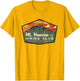 Retro Vesuvius Hiking Tourism for Italy Travel Vintage