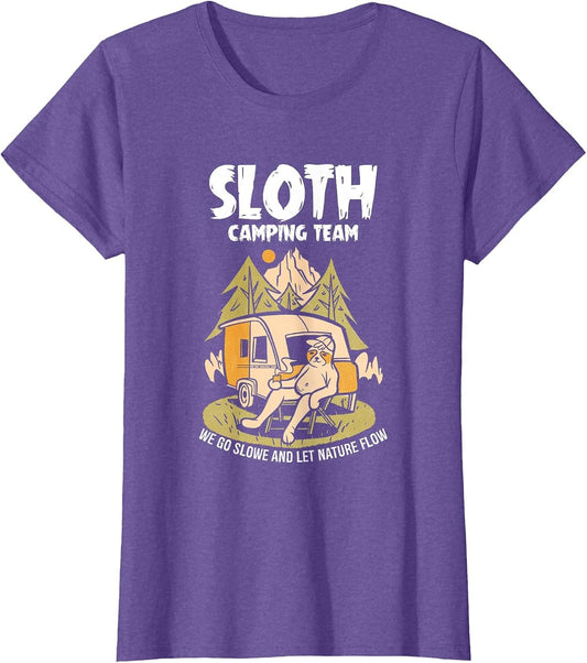 Sloth Camping Team | Mountains Nature | Campfire Camper