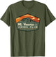 Retro Vesuvius Hiking Tourism for Italy Travel Vintage