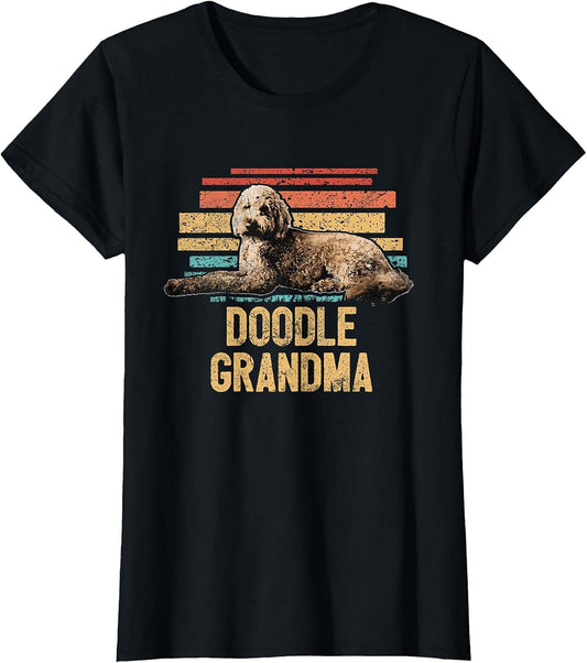 Retro Doodle Grandma Goldendoodle Dog Mom Cute Dog Lover