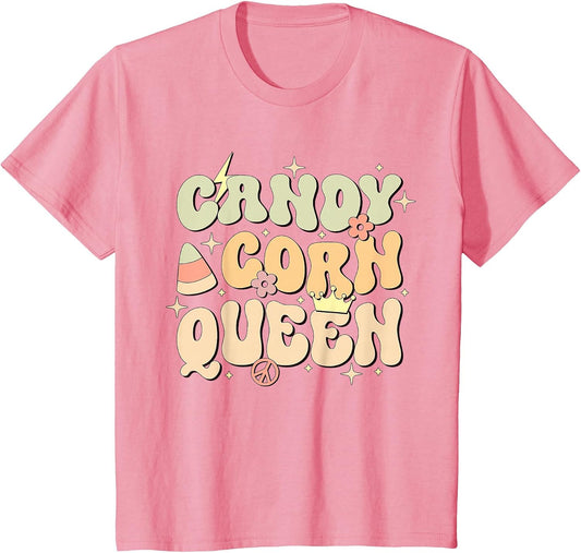 Candy Corn Queen Halloween Costume Funny Groovy Women Girls