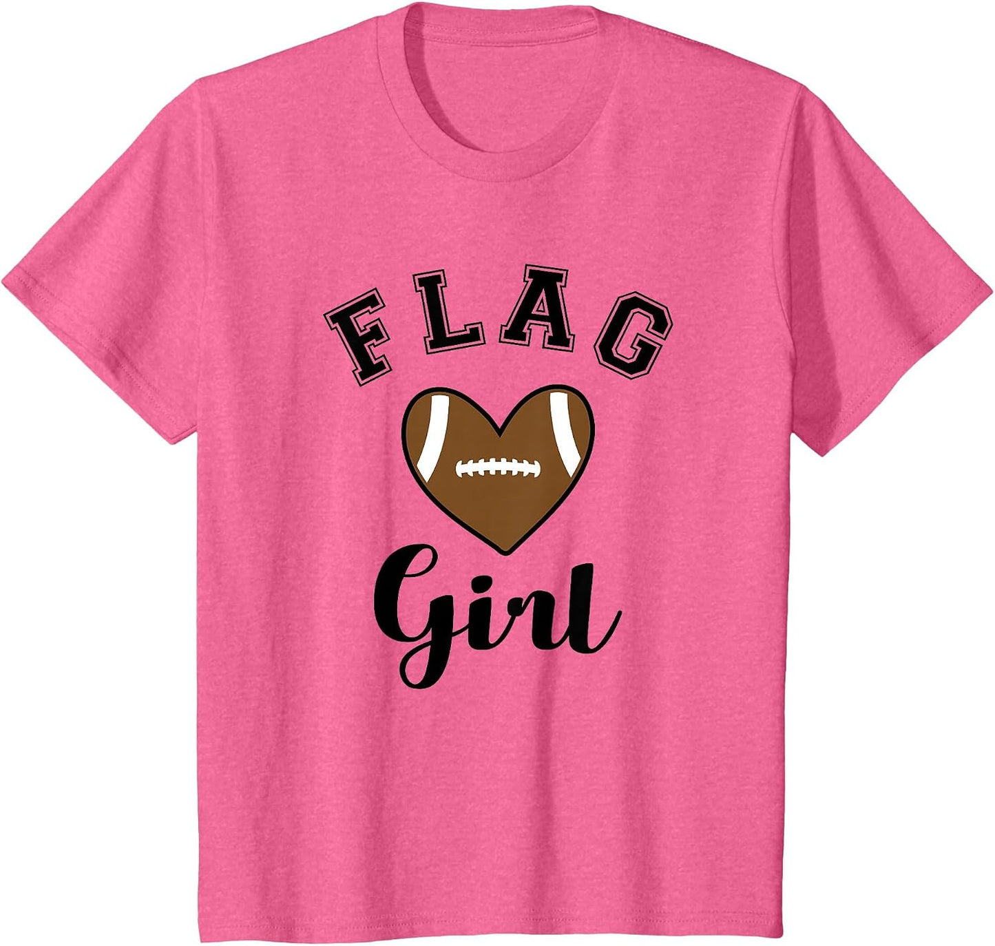 Flag Football Flag Girl Heart