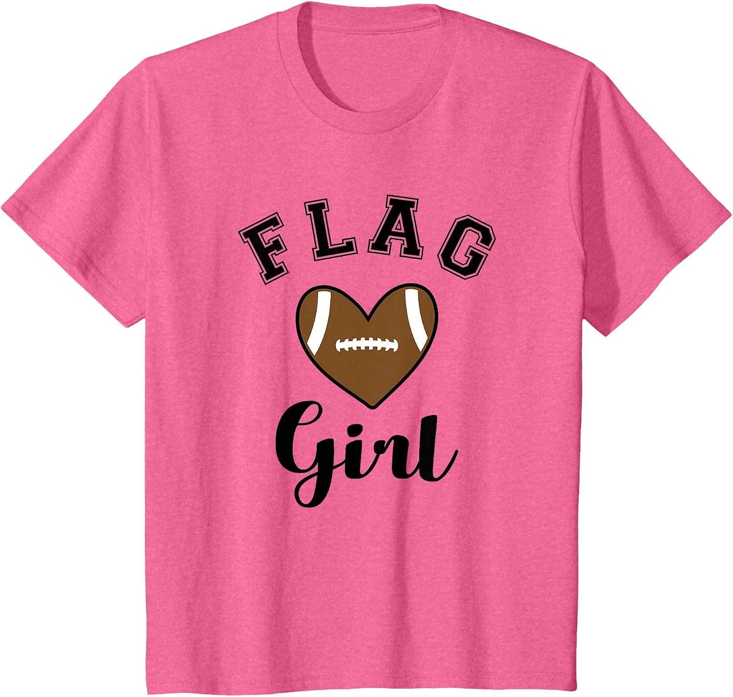 Flag Football Flag Girl Heart