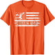 Orange Cheer Dad USA Flag Vintage Father