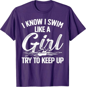 Funny Swimming Design Women Kids Swimmer Swim Lovers