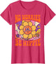 No Worries Be Hippie Peace Sign Retro 60s 70s Vintage Flower