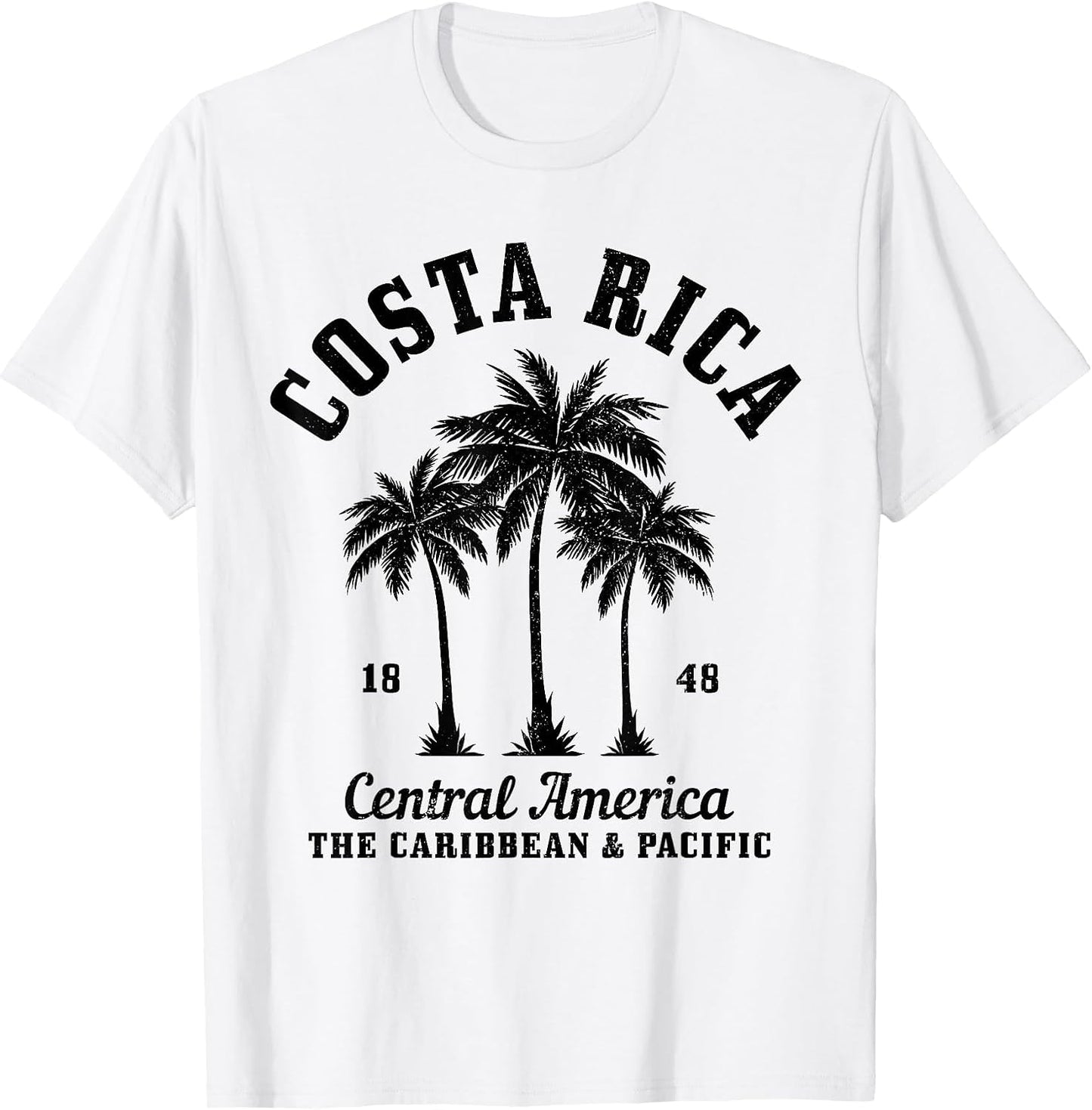 Costa Rica Souvenirs Vintage Palm Trees Surf Beach