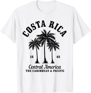 Costa Rica Souvenirs Vintage Palm Trees Surf Beach