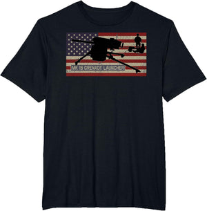 Mk 19 Grenade Launcher American Patriotic Vintage Flag