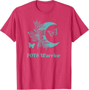 POTS Awareness Chronic Illness Butterfly and Moon Teal
