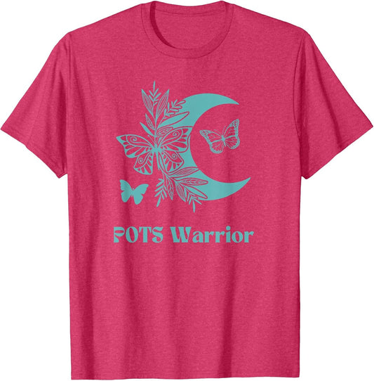 POTS Awareness Chronic Illness Butterfly and Moon Teal