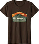 Retro Vesuvius Hiking Tourism for Italy Travel Vintage