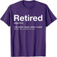 RETIRED Definition Not My Problem Anymore Vintage Retirement
