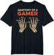 Anatomy of A Gamer Skeleton Hand Funny Men Boys Kids Teens